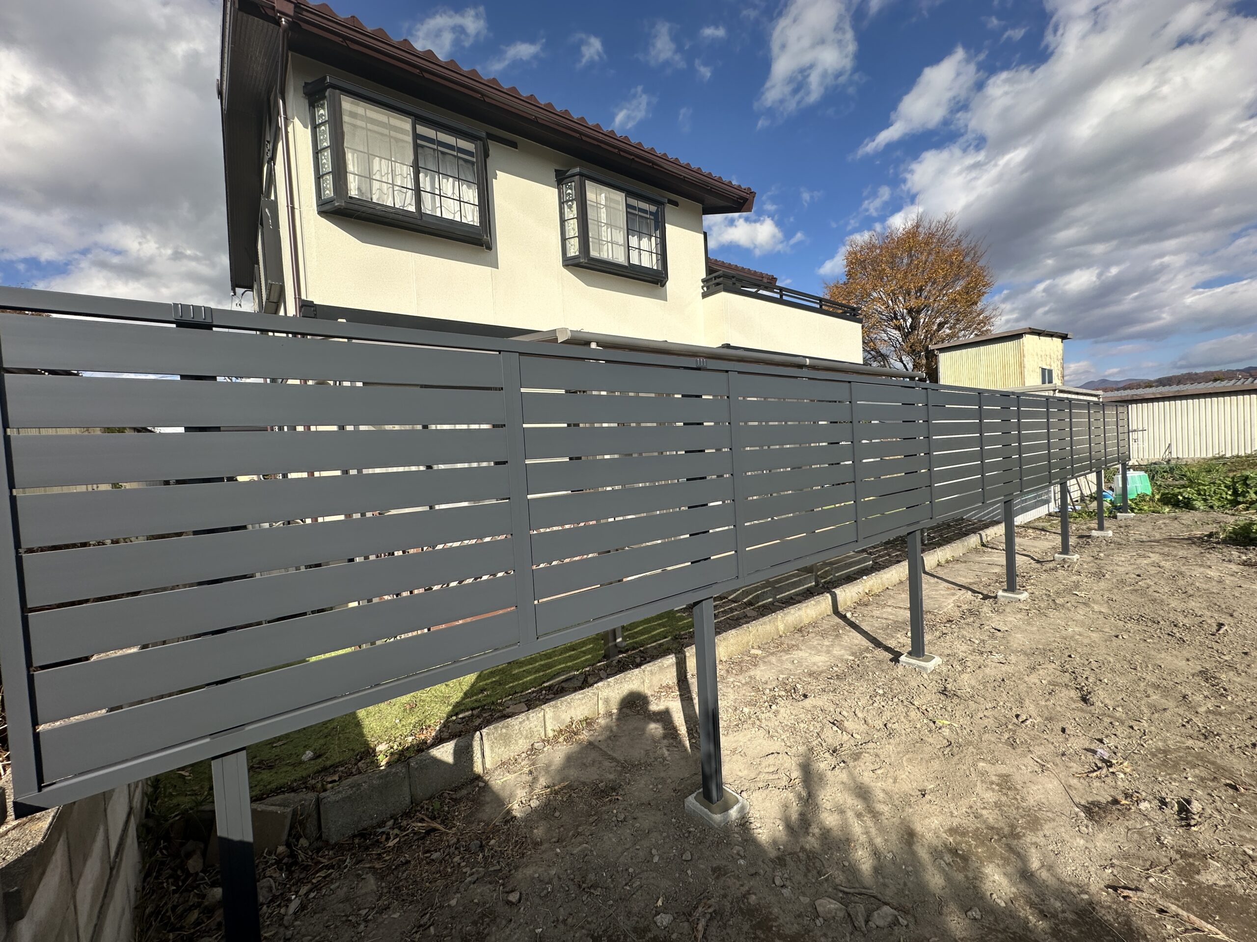 植栽伐採 伐根・フェンス工事(安曇野市)